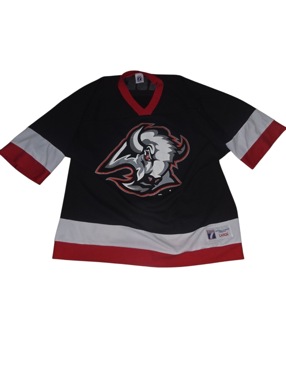 Vintage LOGO 7 Buffalo Sabres Hasek Jersey Size L